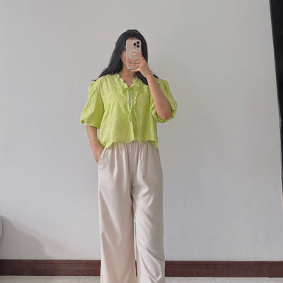 Lime Bow Top