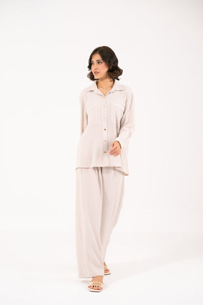 CREAM TEXTURED SET