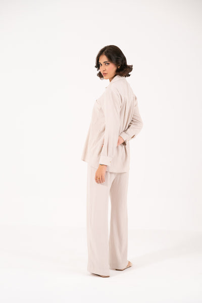 CREAM TEXTURED SET