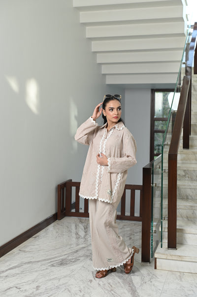 Beige Scallop Set