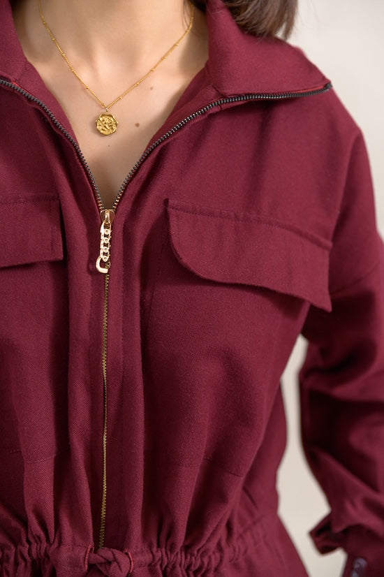 Crimson Drawstring Utility Set